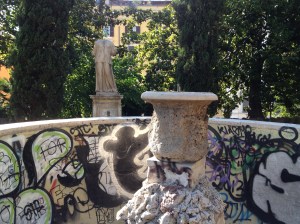 Monumental dialogues, Villa Aldobrandini, July 2013