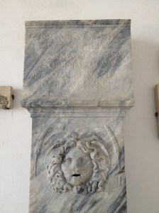 Medusa fountain; recognising munificence of the Lucceii in piping water to Cumae’s Forum. Late 1st century BCE.