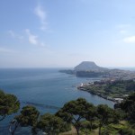Gazing seawards, from the Baiae museum